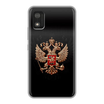 Силиконовый чехол на Itel A17 с принтом Герб России Силиконовый чехол на Itel A17 с принтом Герб России