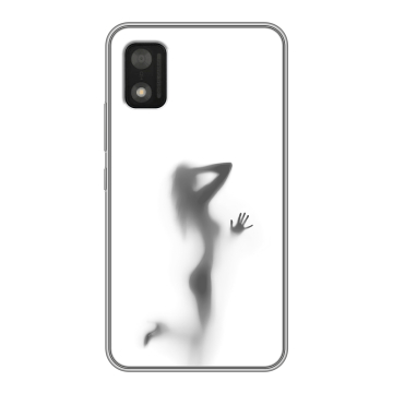 Силиконовый чехол на Itel A17 с принтом Силуэт