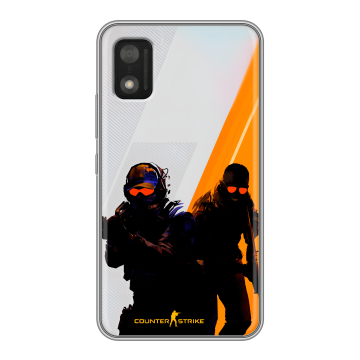 Силиконовый чехол на Itel A17 с принтом Контер страйк Counter strike Силиконовый чехол на Itel A17 с принтом Контер страйк Counter strike