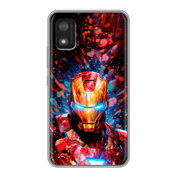 Силиконовый чехол на Itel A17 с принтом Железный человек Ironman Силиконовый чехол на Itel A17 с принтом Железный человек Ironman