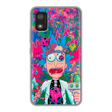 Силиконовый чехол на Itel A17 с принтом Рик и Морти Rick Morty Силиконовый чехол на Itel A17 с принтом Рик и Морти Rick Morty