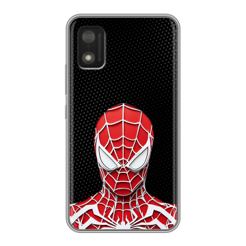 Силиконовый чехол на Itel A17 с принтом человек паук spiderman Силиконовый чехол на Itel A17 с принтом человек паук spiderman