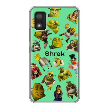 Силиконовый чехол на Itel A17 с принтом Шрек Shrek