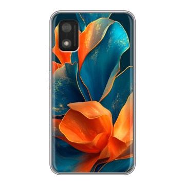 Силиконовый чехол на Itel A17 с принтом Цветы