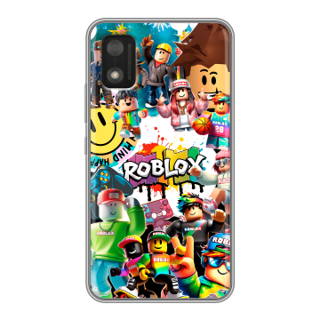 Силиконовый чехол на Itel A17 с принтом Roblox Роблокс Силиконовый чехол на Itel A17 с принтом Roblox Роблокс