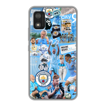 Силиконовый чехол на Itel A17 с принтом Man City Манчестер Сити Силиконовый чехол на Itel A17 с принтом Man City Манчестер Сити