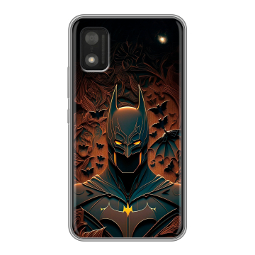 Силиконовый чехол на Itel A17 с принтом Batman Бэтмен Силиконовый чехол на Itel A17 с принтом Batman Бэтмен