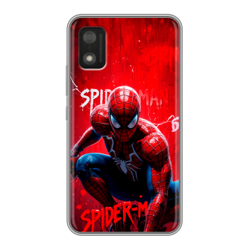 Силиконовый чехол на Itel A17 с принтом Spiderman Человек паук Силиконовый чехол на Itel A17 с принтом Spiderman Человек паук