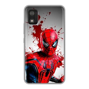 Силиконовый чехол на Itel A17 с принтом Spiderman Человек паук Силиконовый чехол на Itel A17 с принтом Spiderman Человек паук