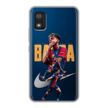 Силиконовый чехол на Itel A17 с принтом Барселона Barca Yamal Силиконовый чехол на Itel A17 с принтом Барселона Barca Yamal
