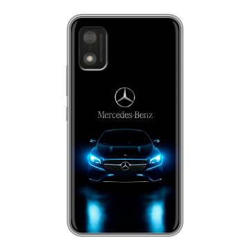 Силиконовый чехол на Itel A17 с принтом Mercedes Мерседес