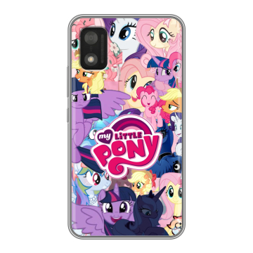 Силиконовый чехол на Itel A17 с принтом My little pony Дружба чудо Силиконовый чехол на Itel A17 с принтом My little pony Дружба чудо
