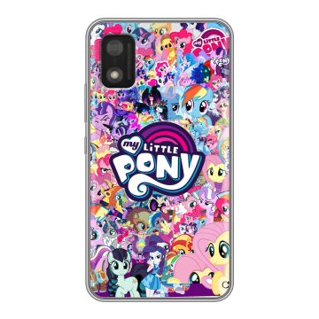 Силиконовый чехол на Itel A17 с принтом My little pony Дружба чудо Силиконовый чехол на Itel A17 с принтом My little pony Дружба чудо