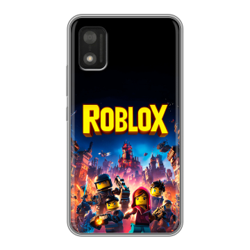 Силиконовый чехол на Itel A17 с принтом Roblox Роблокс Силиконовый чехол на Itel A17 с принтом Roblox Роблокс