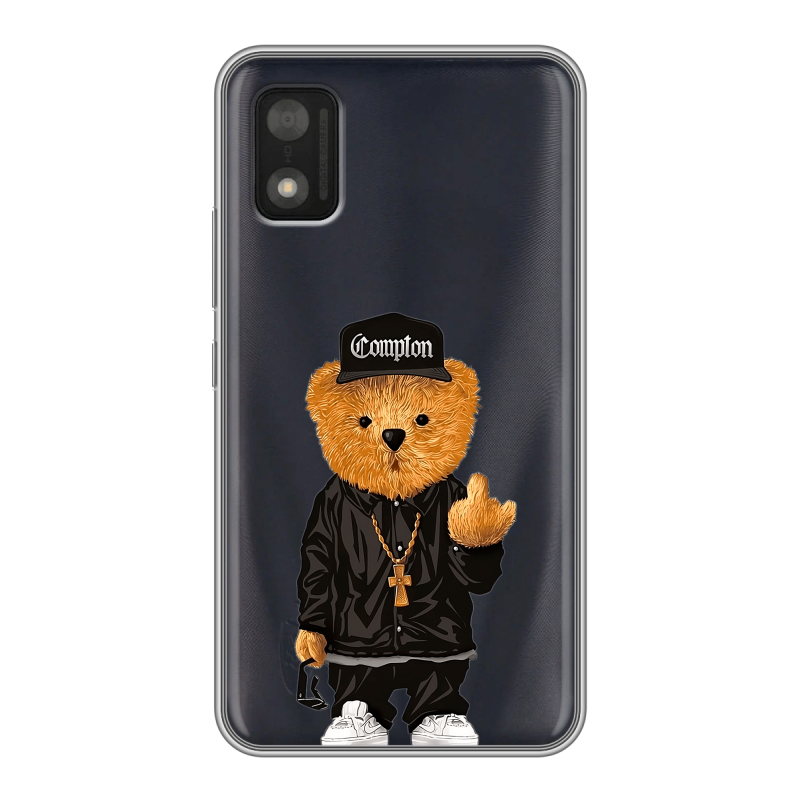 Силиконовый чехол на Itel A17 с принтом Мишка Силиконовый чехол на Itel A17 с принтом Мишка