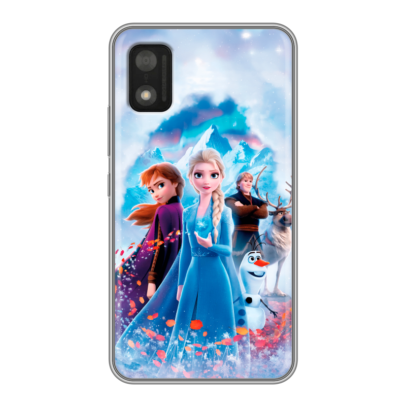Силиконовый чехол на Itel A17 с принтом Холодное сердце Frozen Силиконовый чехол на Itel A17 с принтом Холодное сердце Frozen