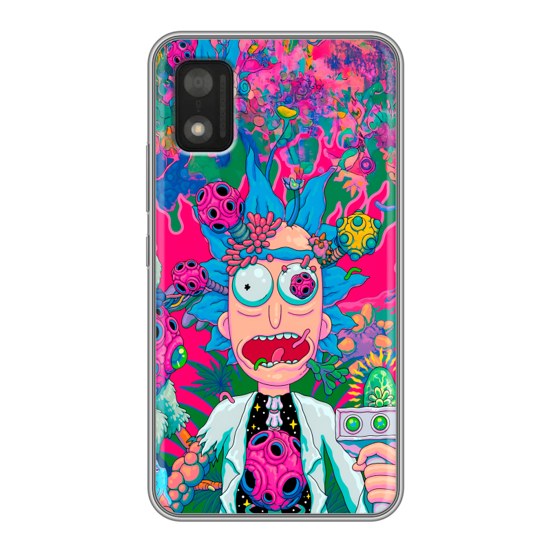 Силиконовый чехол на Itel A17 с принтом Рик и Морти Rick Morty Силиконовый чехол на Itel A17 с принтом Рик и Морти Rick Morty