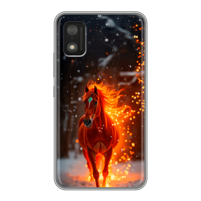 Силиконовый чехол на Itel A17 с принтом Новый год Силиконовый чехол на Itel A17 с принтом Новый год