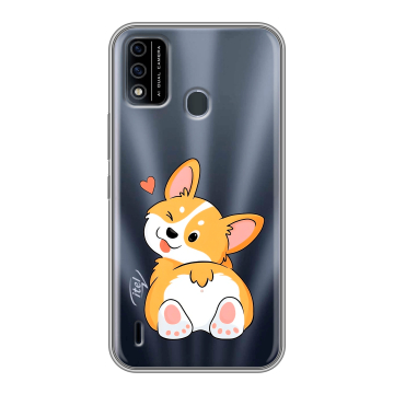Силиконовый чехол на Itel A48 с принтом Корги Силиконовый чехол на Itel A48 с принтом Корги