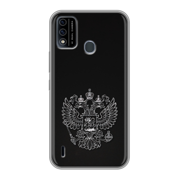 Силиконовый чехол на Itel A48 с принтом Герб России