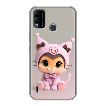 Силиконовый чехол на Itel A48 с принтом Куроми Kuromi 