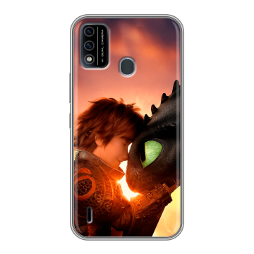 Силиконовый чехол на Itel A48 с принтом Как приручить дракона Силиконовый чехол на Itel A48 с принтом Как приручить дракона