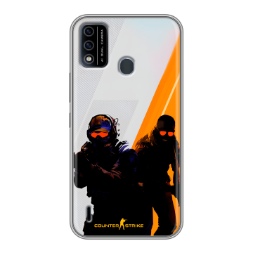 Силиконовый чехол на Itel A48 с принтом Контер страйк Counter strike Силиконовый чехол на Itel A48 с принтом Контер страйк Counter strike