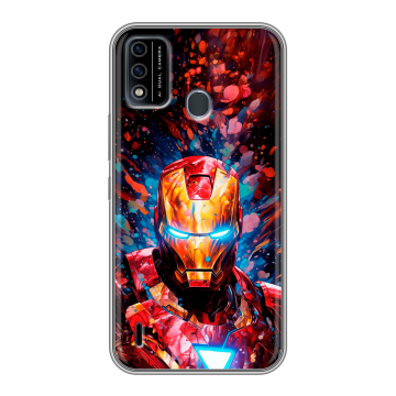Силиконовый чехол на Itel A48 с принтом Железный человек Ironman Силиконовый чехол на Itel A48 с принтом Железный человек Ironman
