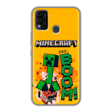 Силиконовый чехол на Itel A48 с принтом Майнкрафт Minecraft Силиконовый чехол на Itel A48 с принтом Майнкрафт Minecraft