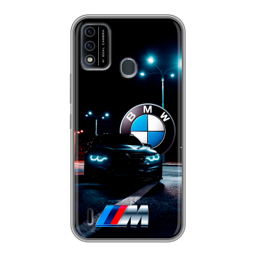 Силиконовый чехол на Itel A48 с принтом БМВ BMW Силиконовый чехол на Itel A48 с принтом БМВ BMW