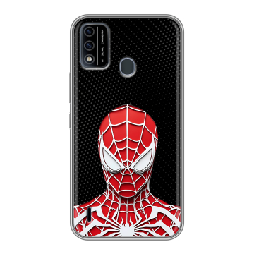 Силиконовый чехол на Itel A48 с принтом человек паук spiderman Силиконовый чехол на Itel A48 с принтом человек паук spiderman