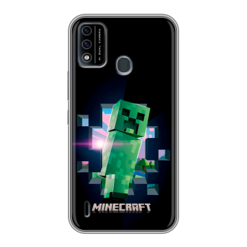 Силиконовый чехол на Itel A48 с принтом Майнкрафт Minecraft Силиконовый чехол на Itel A48 с принтом Майнкрафт Minecraft