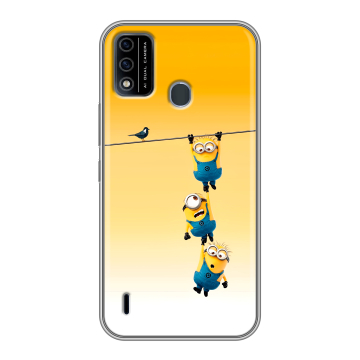 Силиконовый чехол на Itel A48 с принтом Миньоны Силиконовый чехол на Itel A48 с принтом Миньоны