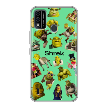 Силиконовый чехол на Itel A48 с принтом Шрек Shrek