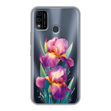 Силиконовый чехол на Itel A48 с принтом Цветы орхидеи