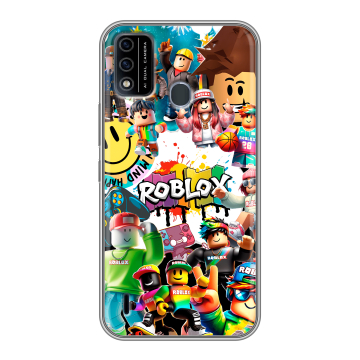 Силиконовый чехол на Itel A48 с принтом Roblox Роблокс Силиконовый чехол на Itel A48 с принтом Roblox Роблокс