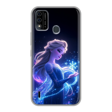 Силиконовый чехол на Itel A48 с принтом Холодное сердце Frozen Силиконовый чехол на Itel A48 с принтом Холодное сердце Frozen