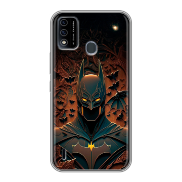 Силиконовый чехол на Itel A48 с принтом Batman Бэтмен