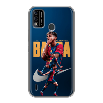 Силиконовый чехол на Itel A48 с принтом Барселона Barca Yamal 