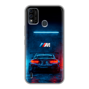 Силиконовый чехол на Itel A48 с принтом BMW БМВ