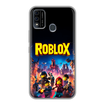 Силиконовый чехол на Itel A48 с принтом Roblox Роблокс Силиконовый чехол на Itel A48 с принтом Roblox Роблокс