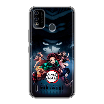 Силиконовый чехол на Itel A48 с принтом Demon Slayer Клинок рассекающий демонов Силиконовый чехол на Itel A48 с принтом Demon Slayer Клинок рассекающий демонов