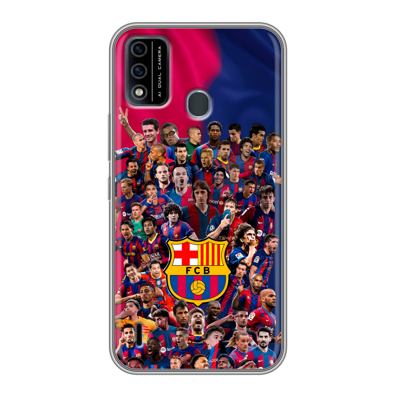 Силиконовый чехол на Itel A48 с принтом Барселона Barcelona Силиконовый чехол на Itel A48 с принтом Барселона Barcelona
