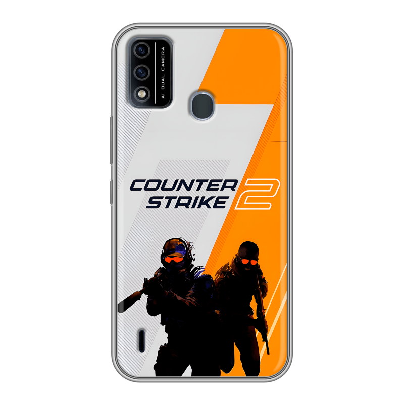 Силиконовый чехол на Itel A48 с принтом Counter Strike Силиконовый чехол на Itel A48 с принтом Counter Strike