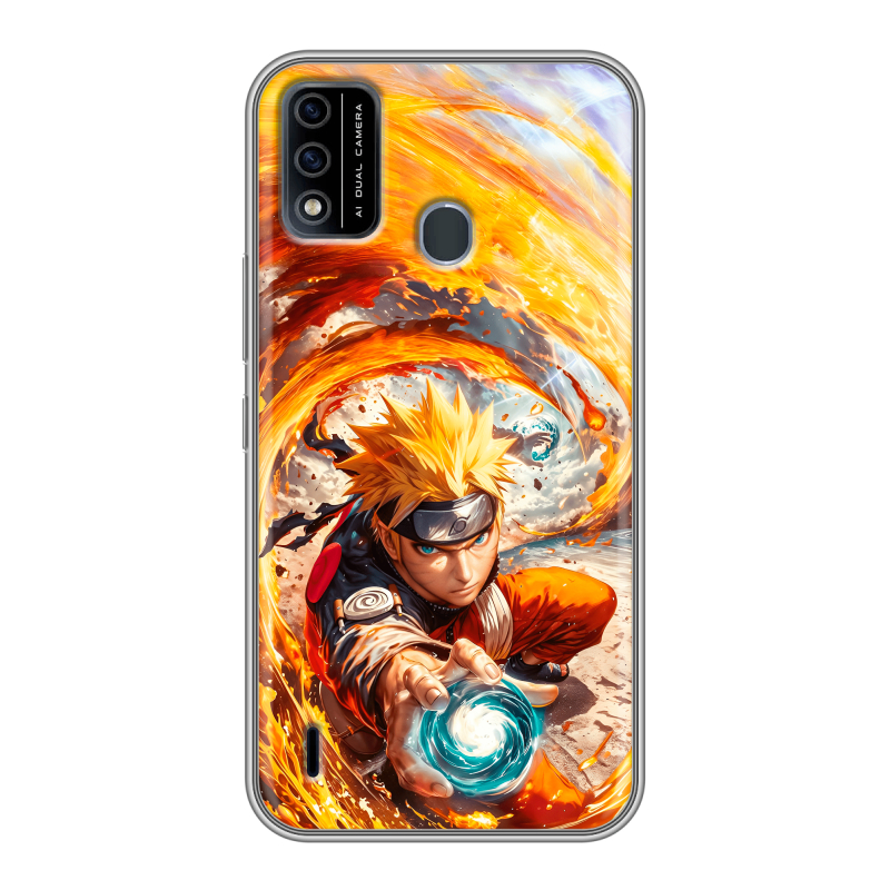 Силиконовый чехол на Itel A48 с принтом Аниме Наруто Naruto Силиконовый чехол на Itel A48 с принтом Аниме Наруто Naruto