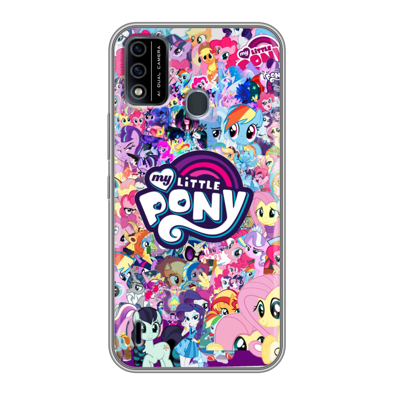 Силиконовый чехол на Itel A48 с принтом My little pony Дружба чудо Силиконовый чехол на Itel A48 с принтом My little pony Дружба чудо