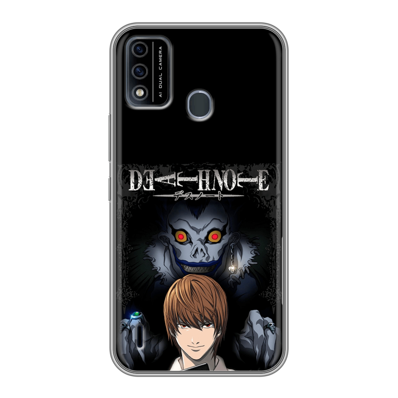 Силиконовый чехол на Itel A48 с принтом Death note Тетрадь смерти Силиконовый чехол на Itel A48 с принтом Death note Тетрадь смерти