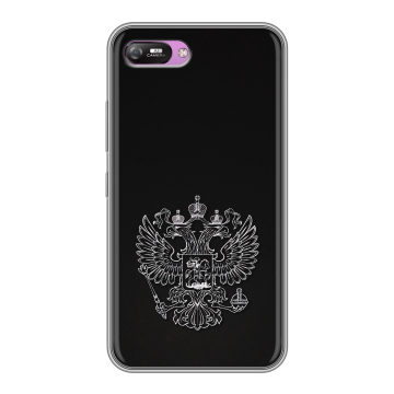 Силиконовый чехол на Itel A25 с принтом Герб России