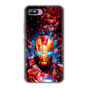 Силиконовый чехол на Itel A25 с принтом Железный человек Ironman Силиконовый чехол на Itel A25 с принтом Железный человек Ironman