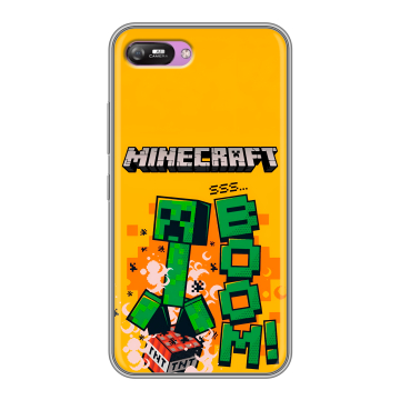 Силиконовый чехол на Itel A25 с принтом Майнкрафт Minecraft Силиконовый чехол на Itel A25 с принтом Майнкрафт Minecraft